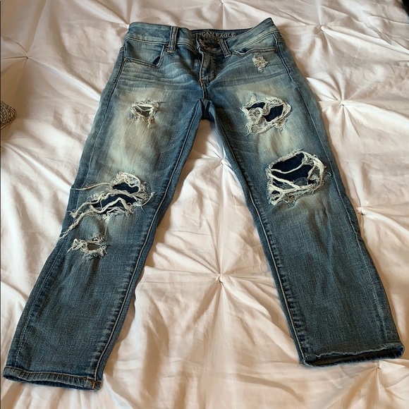 AE ankle patched jeans - Picture 1 of 1